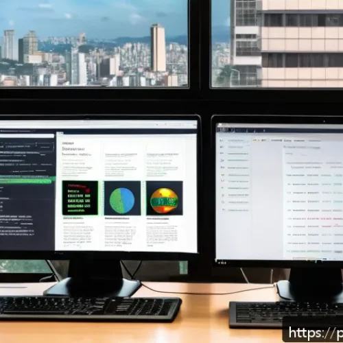 데이터과학 프로젝트에서 데이터 크롤링 - A modern data scientist’s workspace in São Paulo, Brazil, showcasing multiple screens displaying Pyt...